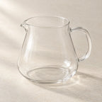 Clear glass coffee server