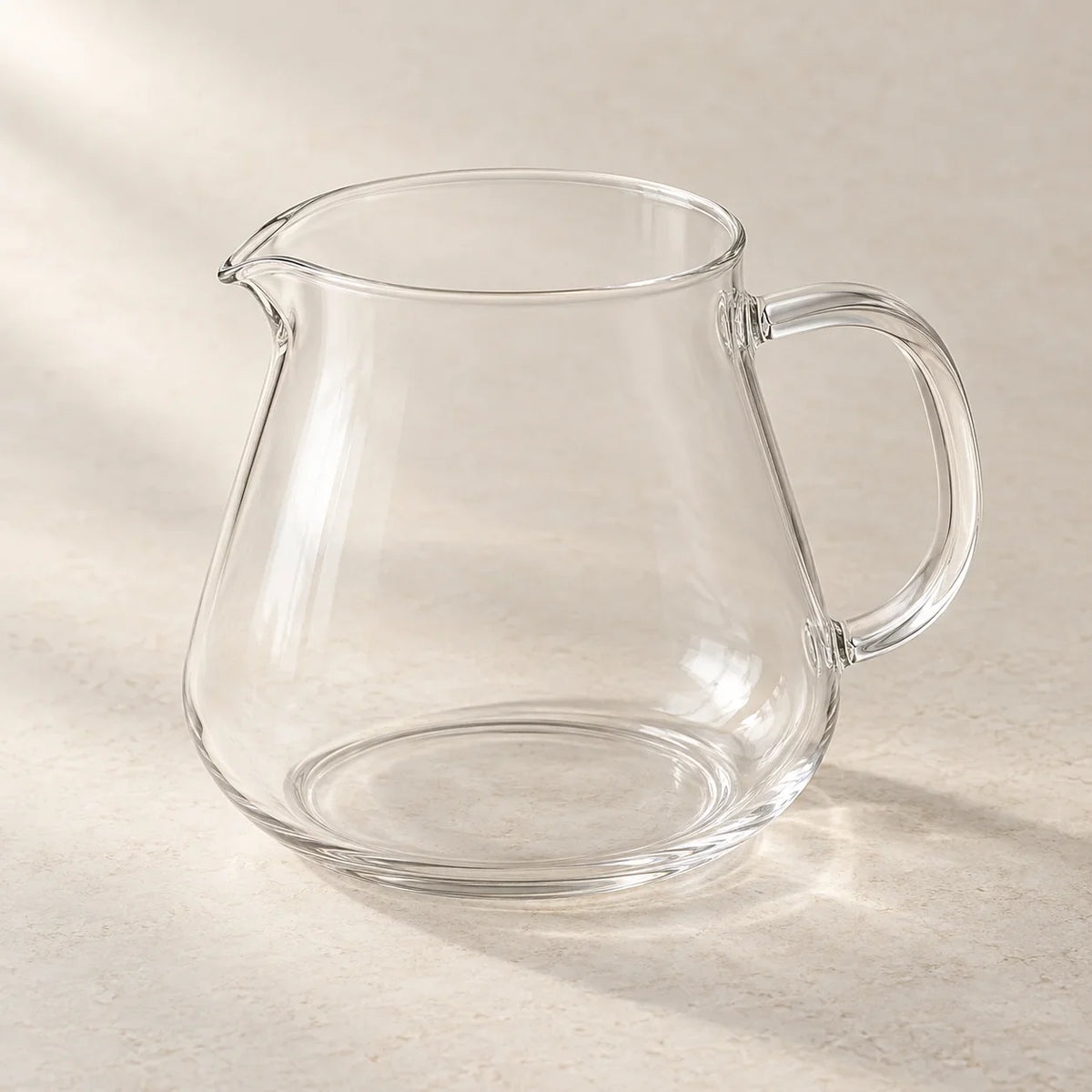 Clear glass coffee server